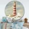 Designart - Ocean Lighthouse - Nautical & Coastal Metal Circle Wall Art